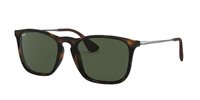 Gafas de Sol Ray-Ban Chris RB4187 710/71 havana lentes verdes oscuro